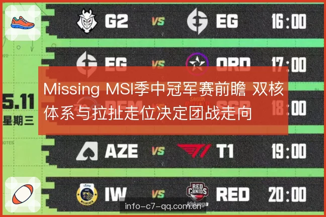 Missing MSI季中冠军赛前瞻 双核体系与拉扯走位决定团战走向 Missing MSI季中冠军赛前瞻 双核体系与拉扯走位决定团战走向